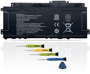 ASODI PV03XL L83393-005 43.3Wh Laptop Battery Compatible with HP Pavilion 13-BB,14-DV, Pavilion X360 14-DW Series PP03XL HSTNN-DB9X M01118-421 M01144-005 L83388-421 11.55V 3560mAh