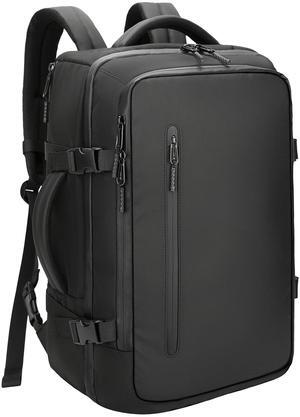 SWICKY Travel Backpack for Laptops, Lightweight Carry-On for Daily and Outdoor Adventures (Black)