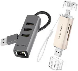 USB 3.0 Ethernet Aapter & SD Card Reader Bundle