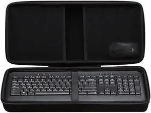 XANAD Hard Case Compatible with Logitech MK540 Advanced Wireless Keyboard and Mouse Combo(Black)-Inside: 18.3"x8.1"x1.3"