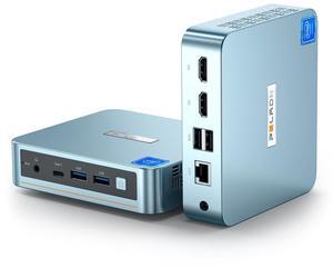 PELADN Mini PC, Intel N100(up to 3.4GHz),16GB DDR4/512GB SSD,Type-C/Dual HD,Mini Desktop Computer,4K/60Hz Triple-Display USB3.0/BT4.2/WiFi Mini Computers for Home Business