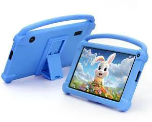 Kids Tablet 7 inch for Boys Girls Android 12 Tablets for Kids 4GB RAM 32GB ROM Toddler Tablet WIFI Bluetooth Safety Eye IPS Screen Parental Control, Dual Camera Shockproof Case for Educational, Games.