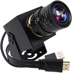 SVPRO 4K Camera HDMI USB Dual Interface Manual Zoom Webcam for PC,2.8-12mm CS Mount Lens Camera for Close-up, CMOS IMX415 Industrial Camera for Machine Vision