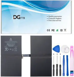 DGFTB A1754 41.4Wh Tablet Battery for iPad Pro 12.9" 2nd Gen 2017 A1670 A1671 A1821 MQDC2LL/A MP6H2LL/A MPL02LL/A MQDA2LL/A MP6G2LL/A MPKY2LL/A MQDD2LL/A MP6J2LL/A MPL12LL/A 10994mAh