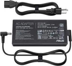 180W Fit for Asus ROG Zephyrus G14 G15 GA502 GA401 Asus TUF Gaming A15-FA506 A17-FA706 ASUS zenbook pro14 20V 9A AC Adapter 6.0x3.7mm ADP-180TB H ASUS 180W Charger