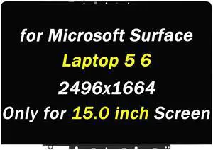 Replacement for Microsoft Surface Laptop 5 1978 1979 (2022) LCD Display for Surface Laptop 6 2035 (2024) 2496x1664 15.0" LED LCD Touch Screen Digitizer Assembly (Only for 15.0 inch Screen)