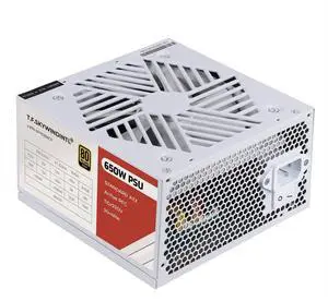 Power Supply 650W Standard ATX PC PSU 80 Plus Gold Non Modular Full Voltage 110-240V Active PFC with 20+4Pin Motherboard Power Cable for Desktop Gaming Server White