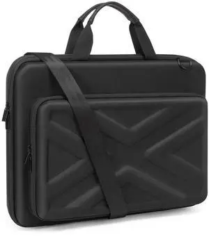 MOSISO Hard Shell Laptop Case for Men Women,13 inch Computer Bag Compatible with MacBook, HP, Dell, Lenovo, Asus, Notebook,13.3 inch Laptop Bag with Front Pocket & Shoulder Strap, Black