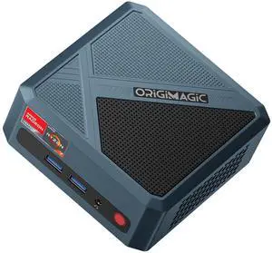 origimagic N1 Mini PC, AMD Ryzen 7 5825U(8C/16T, UP to 4.5GHZ), Mini Computers 16GB DDR4 RAM 512GB M.2 NVMe SSD, Support 4K Quad Display/WiFi 6E/BT5.2/2.5G LAN/Dual USB-C(Data/PD3.0/DP),Home/Office