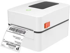 miemieyo 4x6 Shipping Label Printer with A Built-in Label Bin  USB Thermal Printer Fast, Easy Setup, Supports iOS, Android, Windows, Mac