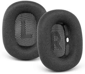 Ear Cushions for Apple AirPods Max, GVOEARS Mesh Material Earpads Replacement Cover for Air Pods Max Headphones with Soft Foam & Strong Magnet (Gray)
