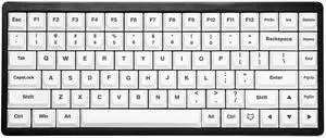Chocfox Ultra Thin PBT Keycaps, 134 Keys Low Profile Set for MX Stem Mechanical Keyboards, Porcelain White