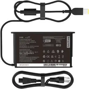230W 20V 11.5A Laptop Charger Fit for Lenovo Legion 5 7 Y520-15 Y540 Y730 Y7000 Y7000P Y9000K AC Adapter Thinkpad P51 P52 P53 P70 P71 P72 P73 ADL230NLC3A ADL230NDC3A Power Supply Cord