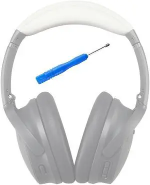 AHG Accessory House Global QC35 ii / QC35 Headband pad Cushion Cover. Compatible with Bose QuietComfort 35 / QC35 II Headphones (White). Easy Clip on Design | Premium PU | FlexiSoft High-Density Foam