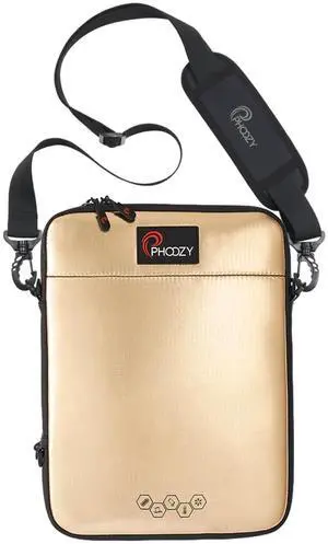 PHOOZY Insulated Thermal Sleeve for Laptops, iPads, MacBooks & Similar Sized Tablets or Laptops up to 11" - Patented NASA Thermal Technology Extends Battery Life in The Cold (Gold)