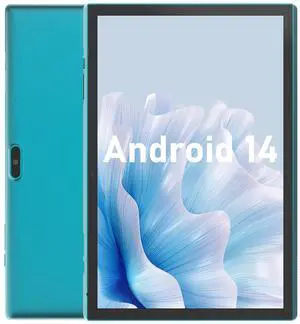 10 inch Tablet Android 14 Tablet PC, 10.1" Android Tablets DDR4 6GB RAM(4GB Expand) 32GB ROM 2MP+8MP Dual Camera WiFi-6 BT Support 1TB Expand 10 IN IPS Tab 6000mAh Battery Powerful Performance Tablets