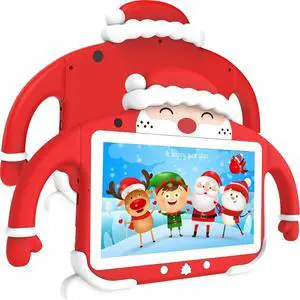 YINOCHE 7'' Kids Tablet with Android 11.0, 2GB+64GB Toddler Tablet, Quad-Core,Dual Cameras, Kid-Proof Case, Preloaded Educational Apps & Games, Parental Controls, WiFi Tablet for Toddlers Ages 3-7