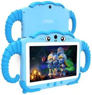 YosaToo Kids Tablet 7 inch for Kids 32GB Toddler Tablets with Case WiFi Dual Camera, Android Learning Software Installed Parental Control Childrens Toddlers Tablet for Boys Girls