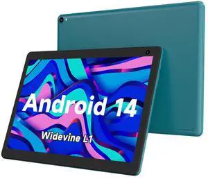 COOPERS Tablet 10 inch, Android 14 Tablet, 32GB ROM 1TB Expand Computer Tablets, Quad Core Processor 6000mAh Battery, 1280x800 IPS Touch Screen, 2+8MP Dual HD Camera, Bluetooth WiFi Tablets PC