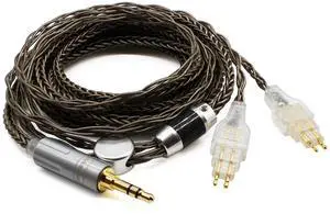 Youkamoo 8 Core Silver Plated Replacement Upgrade Cable Compatible for Sennheiser HD650, HD600, HD660S, HD660S2, HD580, HD58X, Massdrop HD6XX Headphones Upgrade Cable, 3.5mm