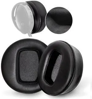Voarmaks Maxwell Ear Pads - Extra Large Thick Lambskin Earpads Compatible with Audeze Maxwell Headphones Thick Filling Memory Foam Replacement Cushion Plus 2 Mic Covers