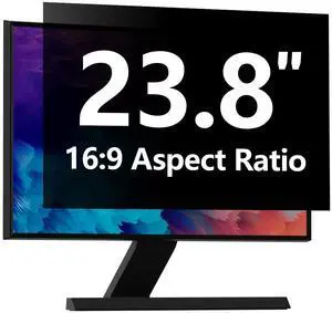 Computer Privacy Screen Protector 23.8 Inch with Hp Dell Acer Asus LG and More, Removable Security Shield Filter for 16:9 Aspect Ratio Monitor Like ViewSonic Sceptre(23.8" Diagonal 16:9 1 Pack)