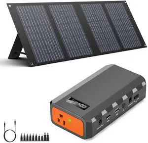 SinKeu 88.8Wh|65Watts Portable Laptop Charger with Solar Panel, A Super Travel Portable Battery Pack & Power Bank for HP, Notebooks, MacBook, Laptops