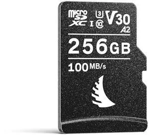Angelbird AV PRO microSD V30 256 GB - microSDXC UHS-I A2 Memory Card (incl. SD Card Adapter) - up to 6K - for Drones, Action Cams, Smartphones, Gaming