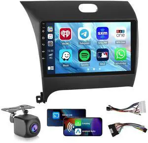 Car Radio for KIA Forte Cerato K3 2013-2018: [2G+32G] 9 inch Car Stereo with Wireless Carplay Android Auto, Touch Screen Upgrade for Forte with GPS Bluetooth WiFi SWC FM RDS DSP 26UI Backup Camera