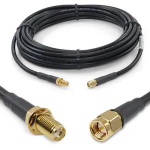 Proxicast 25 ft SMA Male to SMA Female Premium 240 Series Low-Loss Coax Cable (50 Ohm) - Antenna Lead Extender for 4G LTE, 5G Modems/Routers, Ham, ADS-B, & GPS (Not for TV or WiFi) (ANT-140-001-25)