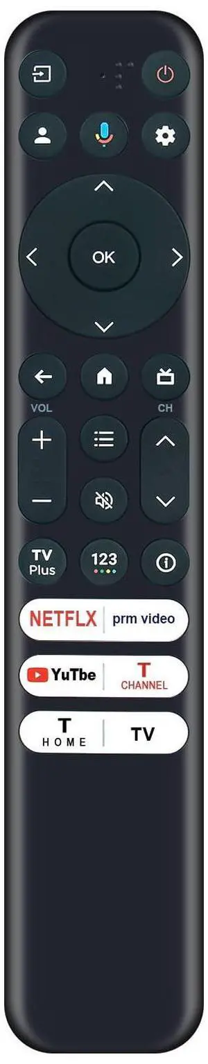 RC813 FMB1 RC902V RC813FMB1 Far1 Replacement Voice Remote Control fit for TCL Mini Led 8K Smart TV 65R646 55R646 75S546 65S546 55S546 with Netlfix Prime YouTube TCL AppleTv Buttons
