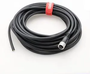 DRRI M12 8-Pins Female Sensor Connector to Fly Lead Waterproof Electrical Shield Cable for Automation Application 7M