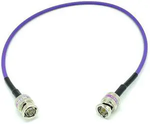 AV-Cables 12G 4K HD SDI BNC - BNC Cable Belden 4855R Mini RG59 (6ft, Violet)