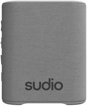 Sudio S2 Bluetooth Speaker with Loud Sound and Deeper Bass Long Playtime IPX5 Waterproof Bluetooth 5.3 TWS Pairing Portable Wireless Compact Speaker for Home, Outdoor (Grey)
