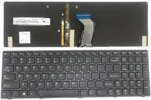 Sierra Blackmon for IBM Lenovo Ideapad Y580 Y580N Y580NT Y580P Series with Frame and Backlight 25205471 MP-11G63USJ6862 T4BB-US Laptop Keyboard