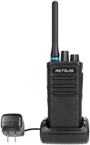 Retevis P1 Superheterodyne Digital 2 Way Radio,Compatible with Motorola R2 SL300 CP100D CP200D,DMR Walkie Talkie Long Range,Built-in Relay,Professional Two Way Radio for Jobsite Supplier(2 Pack)