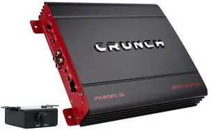 Crunch PX-2025.1D Power X Series 2,000-Watt-Max Monoblock Class D Amp with Wired Bass Remote