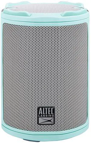 Altec Lansing - HydraMotion Wireless Bluetooth Speaker with 360 Degree Sound, Portable IP67 Waterproof for Outdoors, Shockproof, Snowproof, Everything Proof, 12 Hour Playtime (Mint Green)