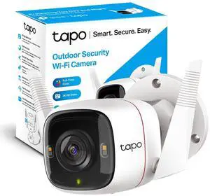 Tapo TP-Link 2K QHD Security Camera Outdoor Wired, Starlight Sensor for Color Night Vision, Free AI Detection, Built-in Siren, Cloud/SD Card Storage, Works with Alexa & Google Home C320WS