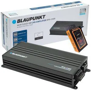 BLAUPUNKT BPA-C400 Elite Car Audio Class AB 4-Channel 2600W Stereo Amplifier