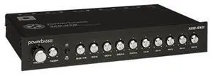 PowerBass XEQ-9XO 9 Band Active Equalizer Pre-Amp w/Subwoofer Control 1/2 Din