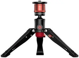 IFOOTAGE Tripod CB3 BASE, Aluminum Table Top Mini Tripod Low Profile Base with 3/8" and 1/4" Quick Release Plate, Payload 17.6lbs