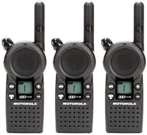 3 Pack of Motorola CLS1110 Two Way Radio Walkie Talkies (UHF)