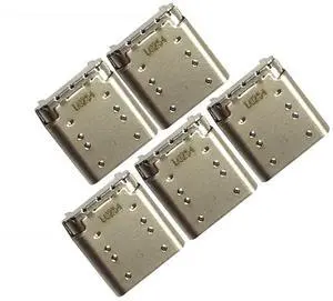 Zahara 5PCS Type-C DC Power Jack Charging Port Connector for Lenovo 300e 2nd Gen 81M9 81MB,Gen 3 82J9 82JA /500e 81ES, 2nd Gen 81MC,Gen 3 82JB 82JC,Yoga Gen 4 82W4 82W5 /100e 81ER/ S340-14 S345-14