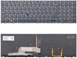 SUNMALL Replacement Keyboard with Backlit Compatible with HP ZBOOK 15 G5, 15 G6, ZBOOK 17 G5, 17 G6 (Doe Not Fit for Zbook 15U G5 Series) L12765-001 L28407-001 L29635-001