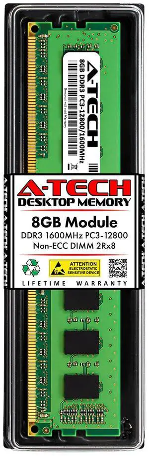 A-Tech 8GB RAM for Dell OptiPlex 9020, 9010, 7020, 7010, 3020, 3010, XE2 (USFF/SFF/MT/DT) | DDR3 1600 MHz DIMM PC3-12800 UDIMM Memory Upgrade
