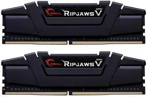 G.SKILL Ripjaws V Series (XMP) DDR4 RAM 16GB (2x8GB) 3600MT/s CL18-22-22-42 1.35V Intel AMD Desktop Computer Memory UDIMM - Black (F4-3600C18D-16GVK)