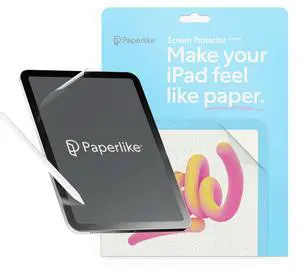 Paperlike 2.1 (2 Pieces) for iPad Mini 8.3" (2021/24) - Transparent Screen Protector for Notetaking and Drawing like on Paper