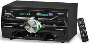 Technical Pro 4000 Watts Professional Bluetooth Home Audio Receiver w/Built-in DVD Player, Dual 1/4'' Mic and USB SD Inputs, Volume and Echo Controls, Remote Included, for Karaoke, Parties and More
