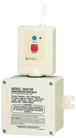 Intermatic RC613R Radio Receiver, Heavy Duty, Color